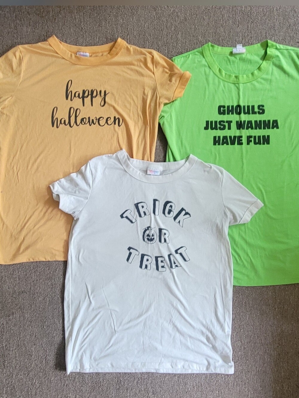 Bundle of 3 Women's Size L Lularoe Halloween T-shirts